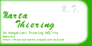 marta thiering business card